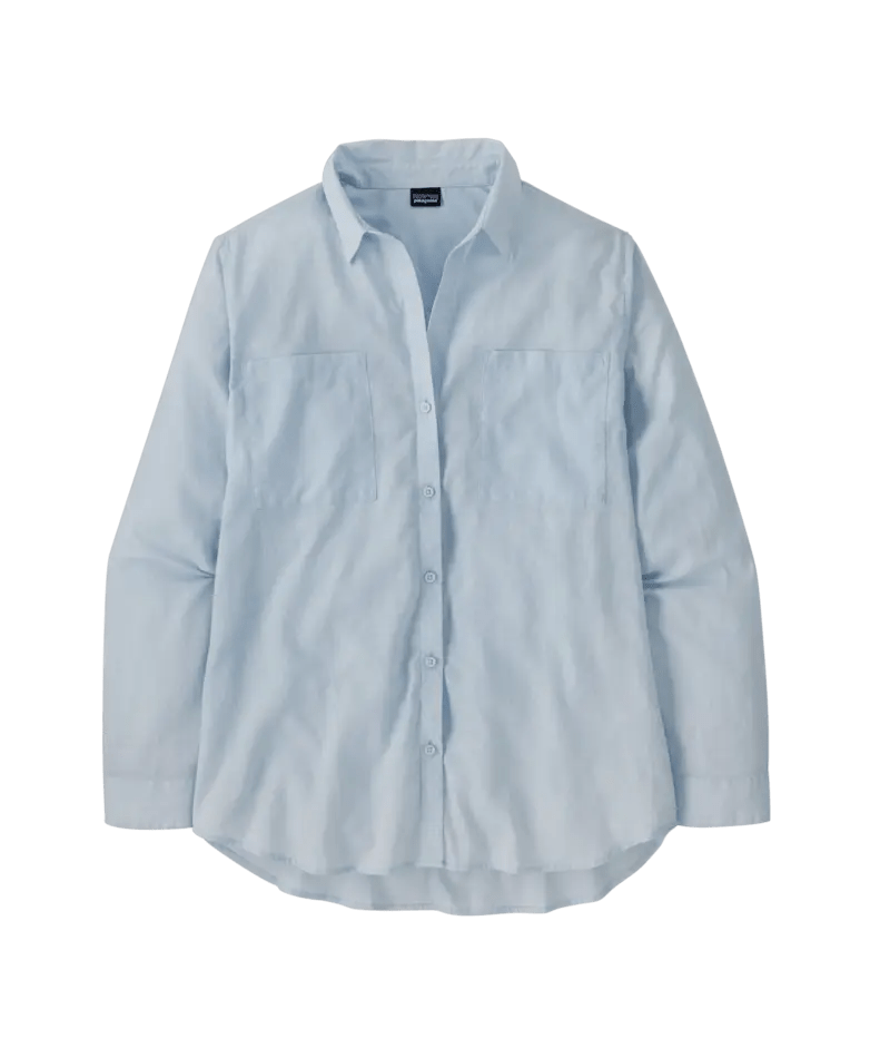 Women's Lightweight A/C Buttondown in Fleck Blue | Patagonia Bend