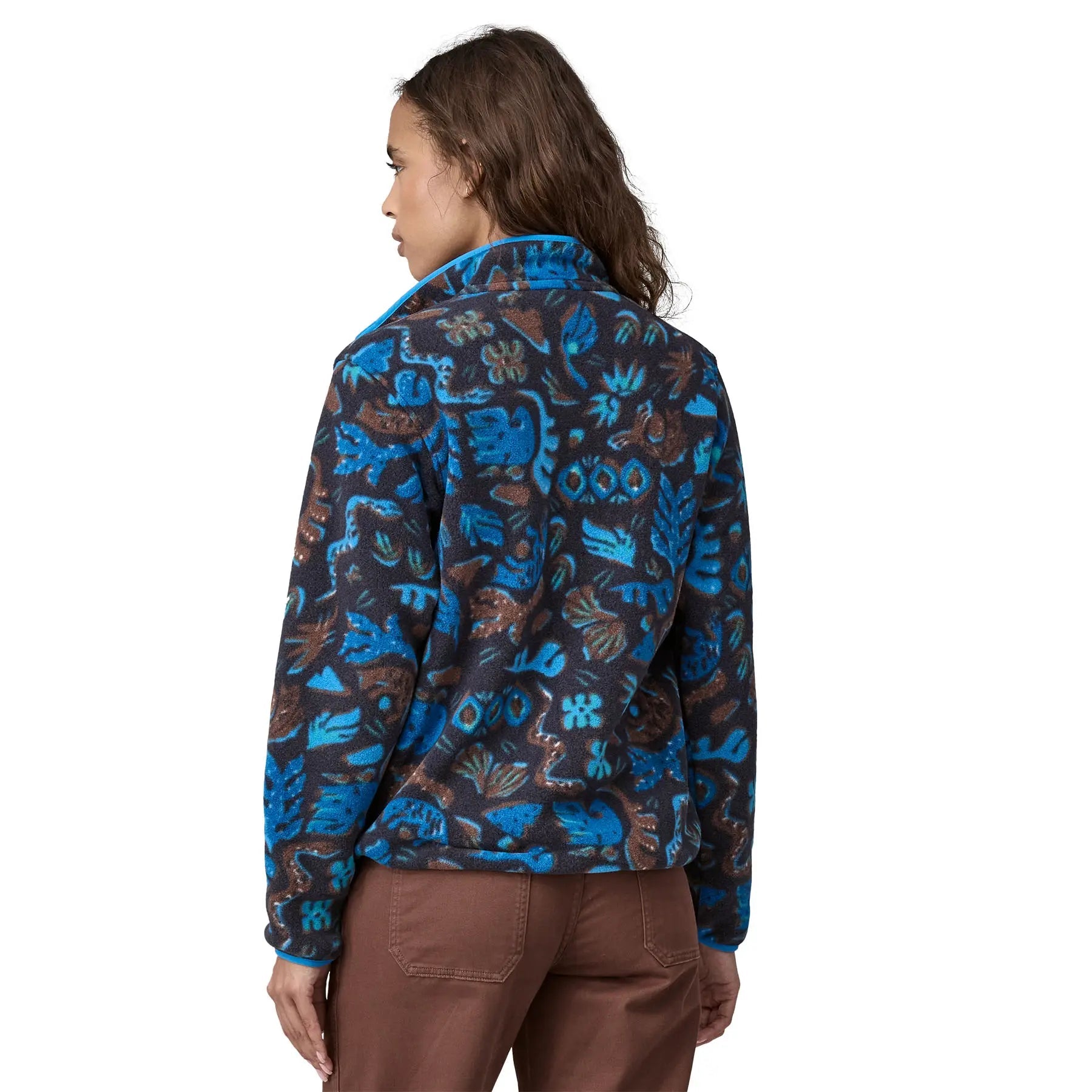 Women's Lightweight Synchilla® Snap - T® Pullover in Across Oceans: Pitch Blue | Patagonia Bend