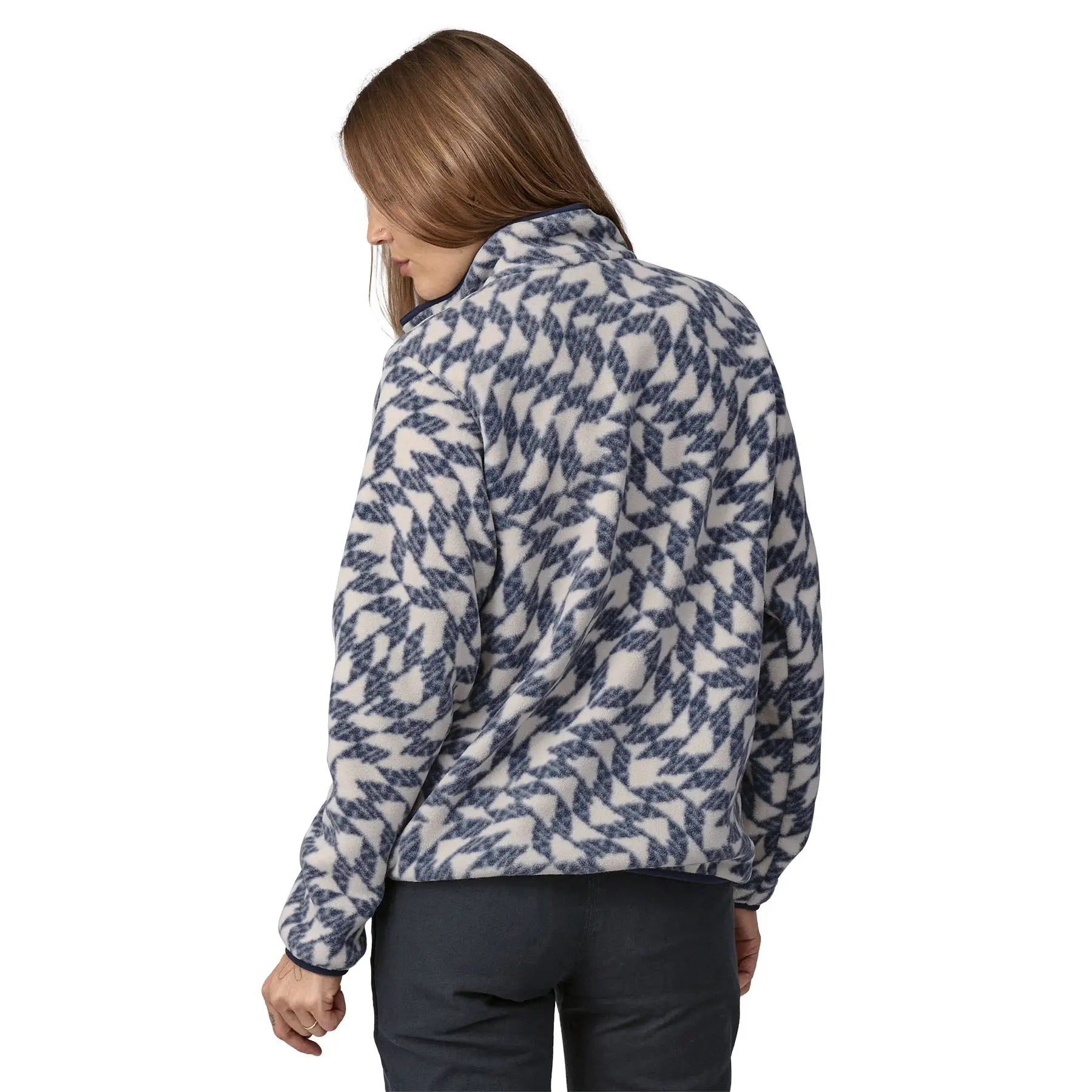 Women's Lightweight Synchilla® Snap - T® Pullover in Synched Flight Small: Natural | Patagonia Bend