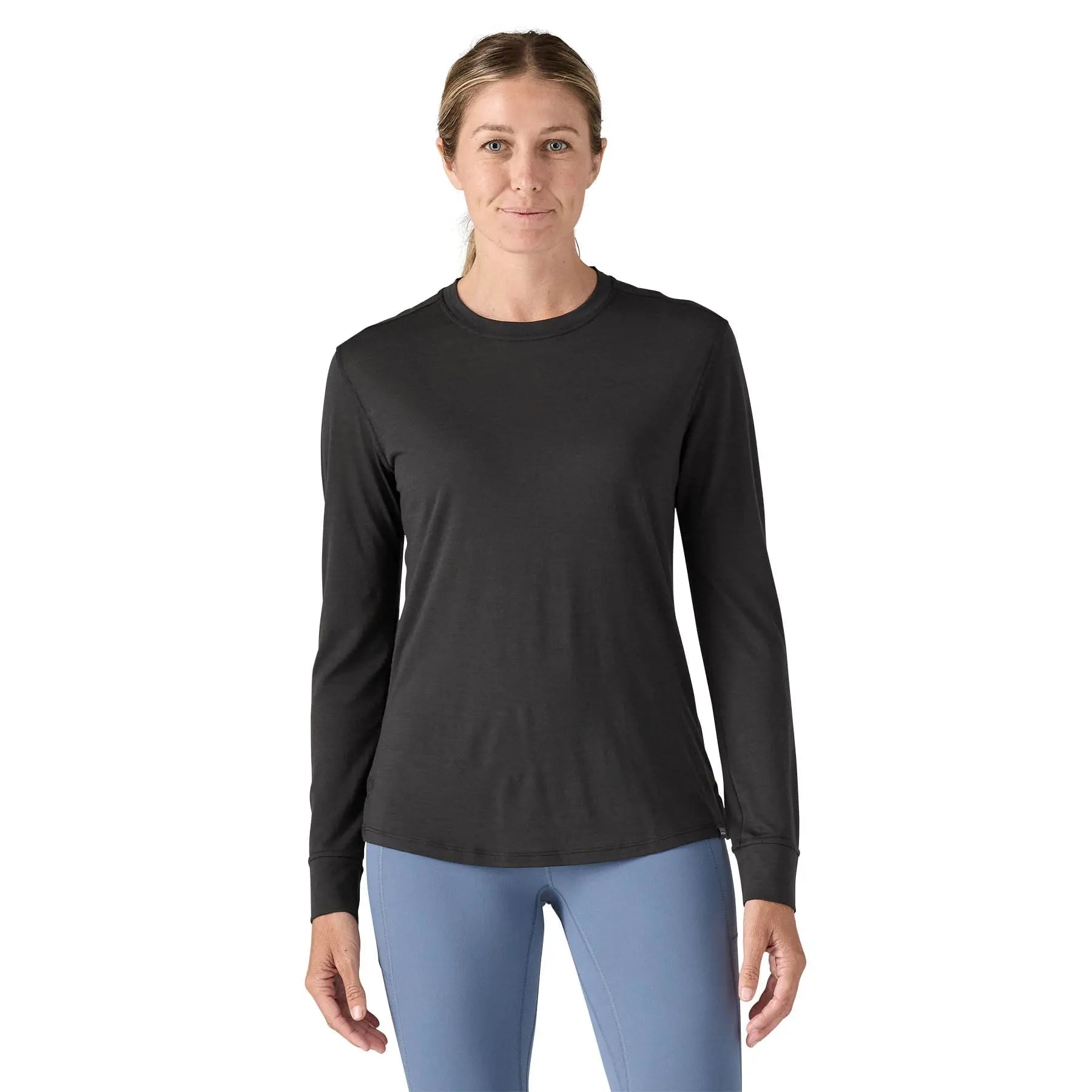 Women's Long - Sleeved Capilene® Cool Merino Shirt in Black | Patagonia Bend