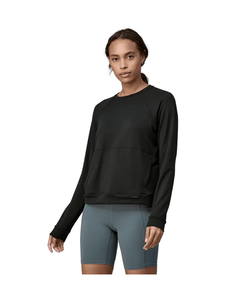 Women's Long - Sleeved Capilene Thermal Crew in Black | Patagonia Bend