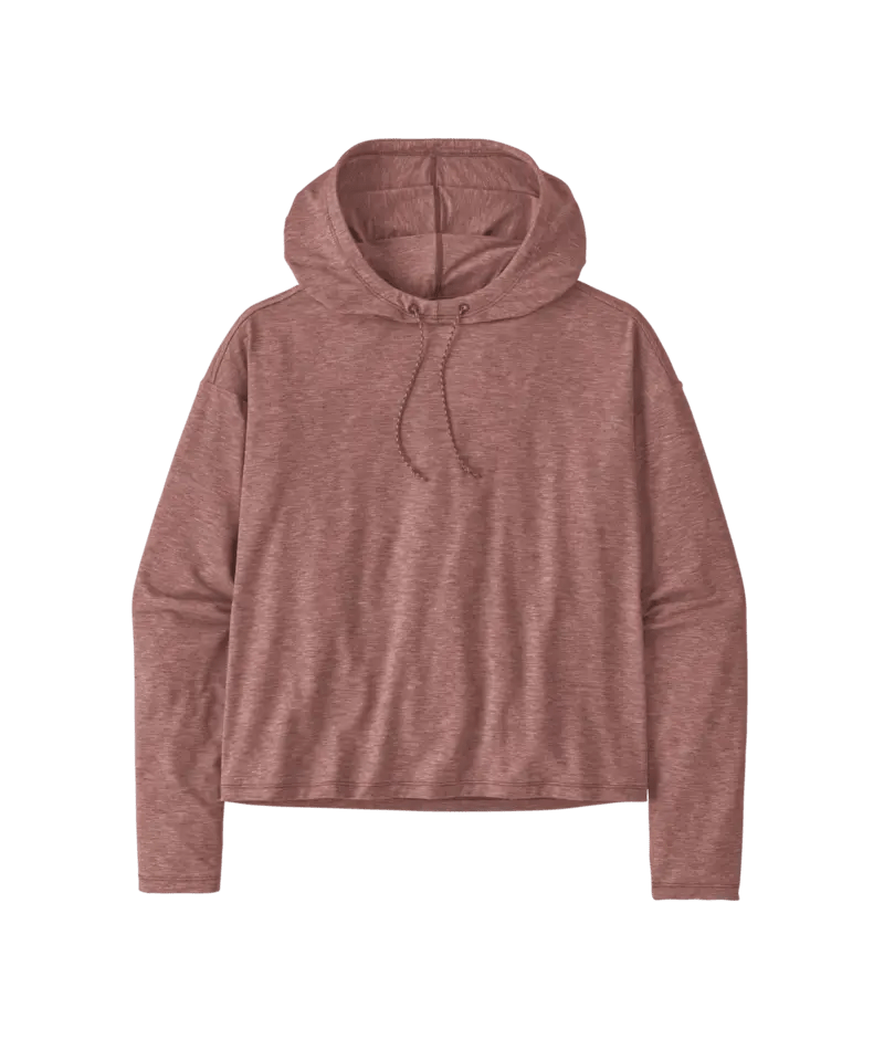 Women's Long - Sleeved Glorya Hooded Top in Dulse Mauve | Patagonia Bend