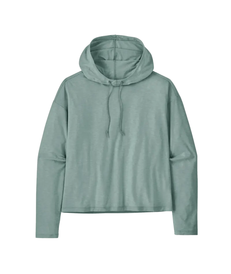 Women's Long - Sleeved Glorya Hooded Top in Thermal Blue | Patagonia Bend