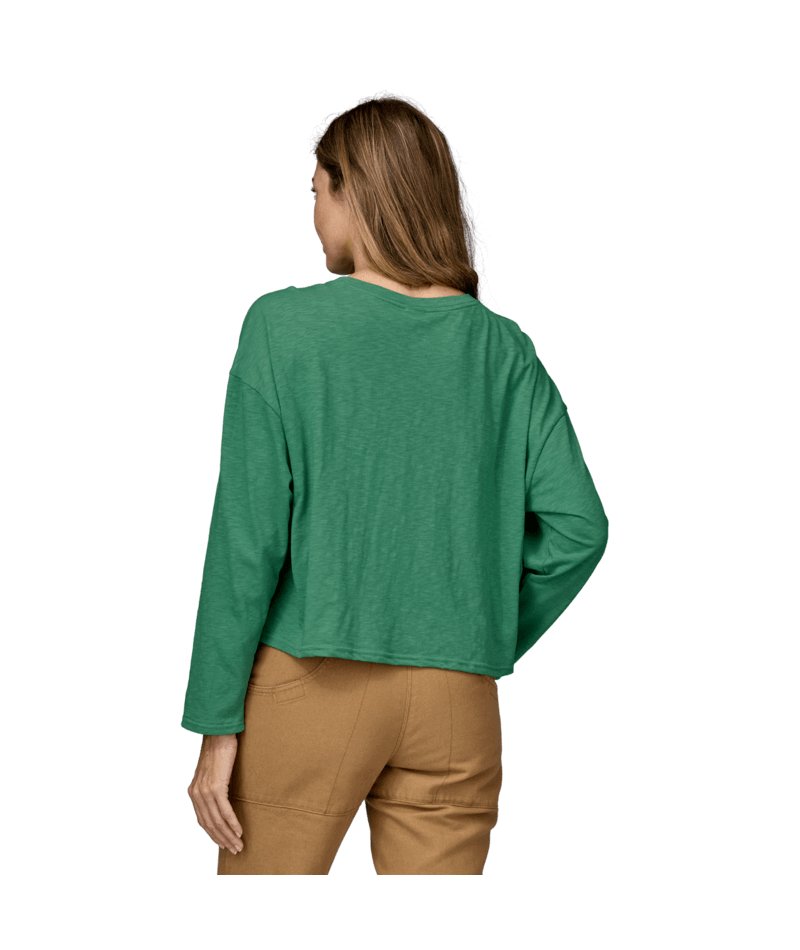 Women's Long - Sleeved Mainstay Top in Gather Green | Patagonia Bend