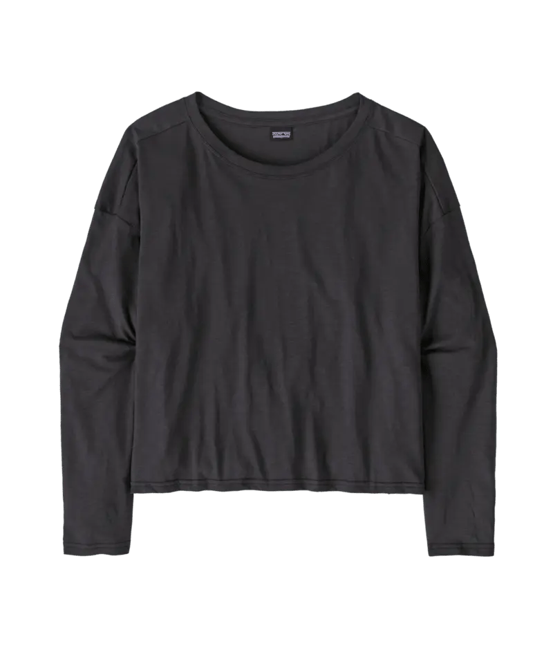 Women's Long - Sleeved Mainstay Top in Ink Black | Patagonia Bend