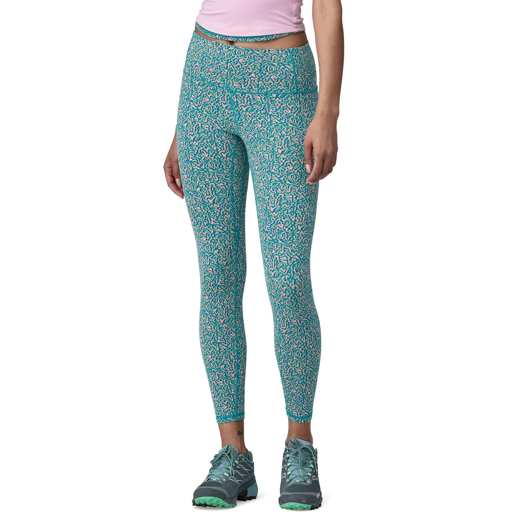 Women's Maipo 7/8 Tights in Sea Texture: Subtidal Blue | Patagonia Bend