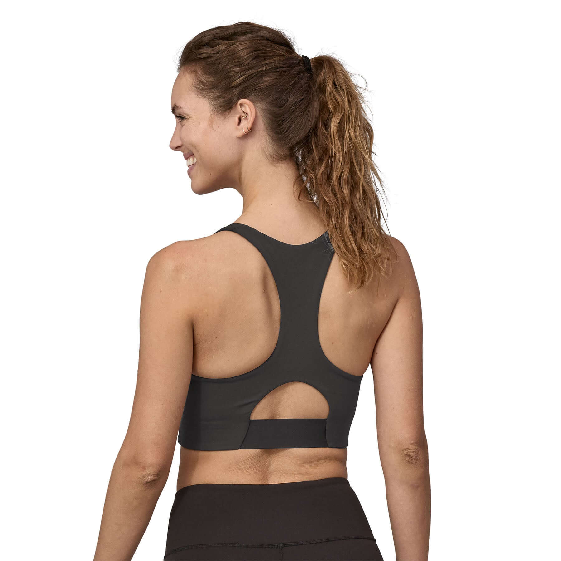 Women's Maipo Mid Impact Bra in BLACK | Patagonia Bend