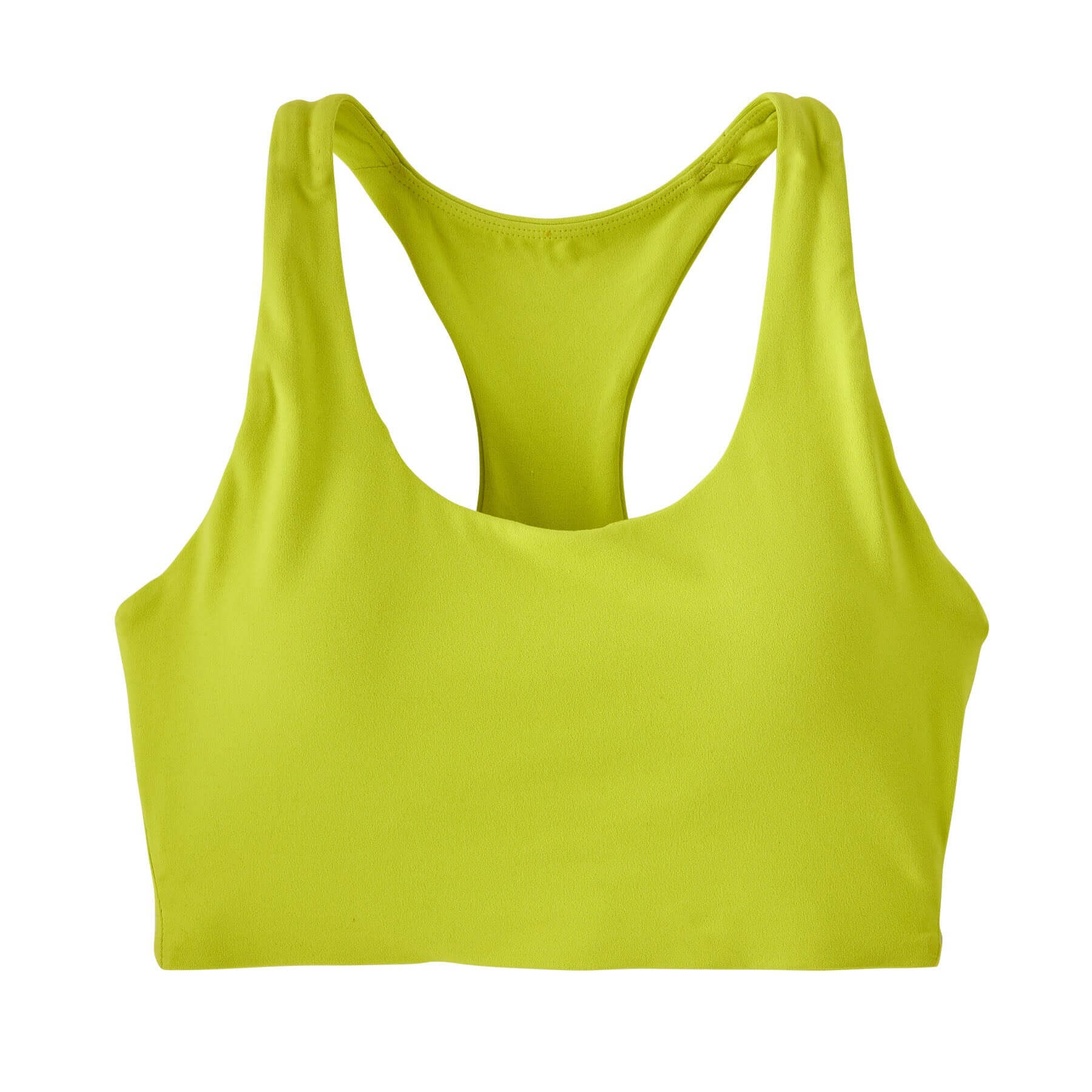 Women's Maipo Mid Impact Bra in Phosphorus Green | Patagonia Bend