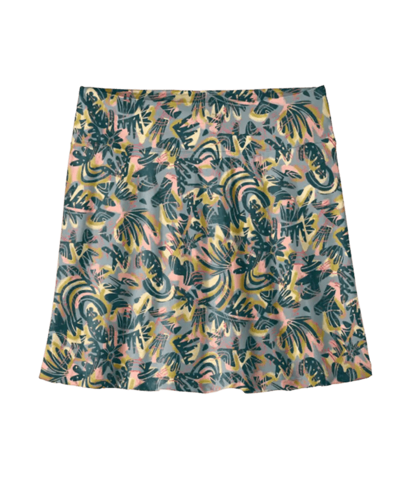 Women's Maipo Skort in Wild Botanist: Tidal Teal | Patagonia Bend