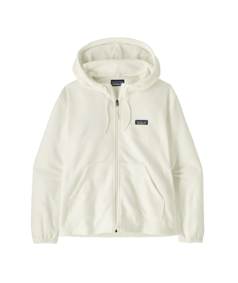 Women's Micro D Fleece Hoody in Birch White | Patagonia Bend