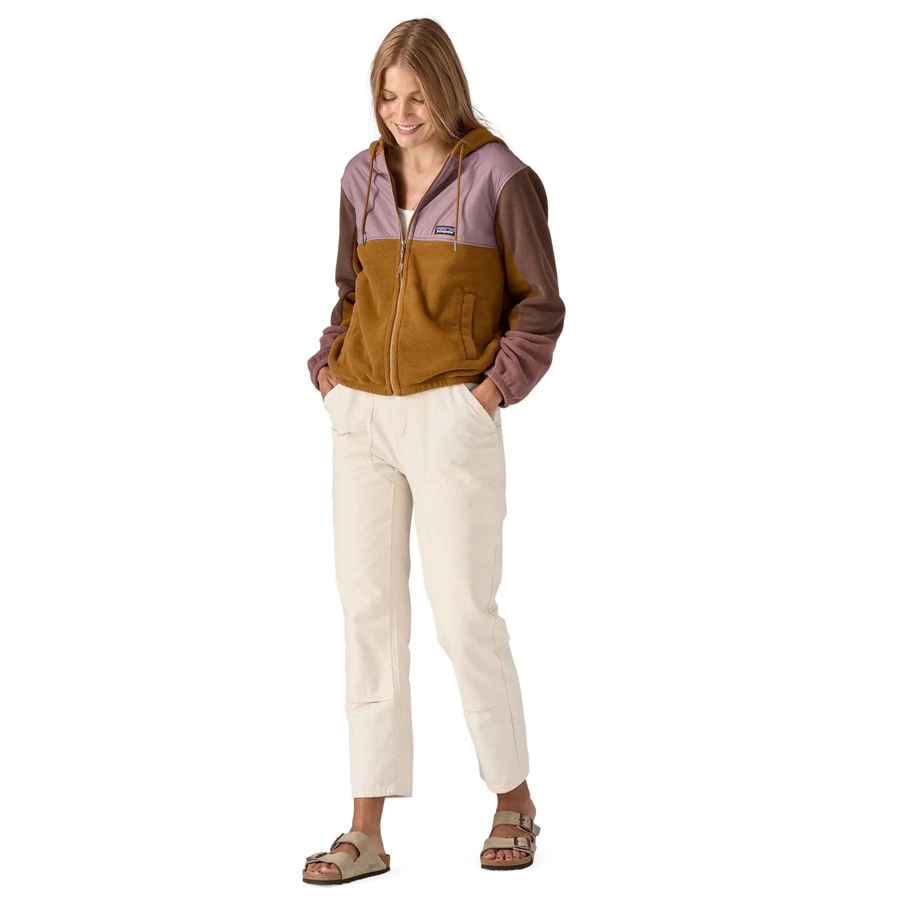 Women's Microdini Hoody in Shelter Brown | Patagonia Bend