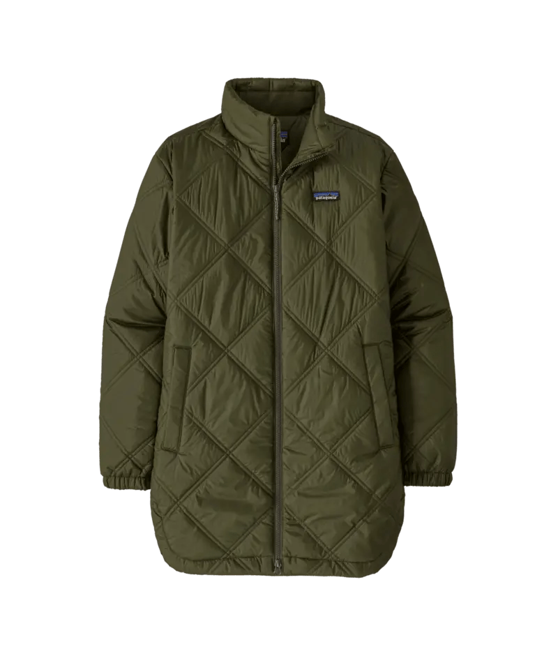 Women’s Pine Bank Insulated Parka in Pine Needle Green | Patagonia Bend