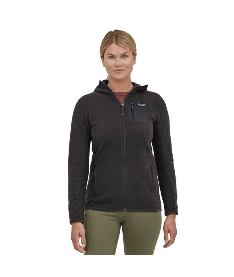 Women's R1 Air Full - Zip Hoody in Black | Patagonia Bend