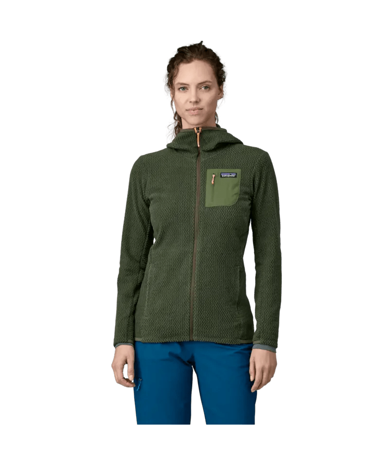 Women's R1 Air Full - Zip Hoody in Torrey Pine Green | Patagonia Bend