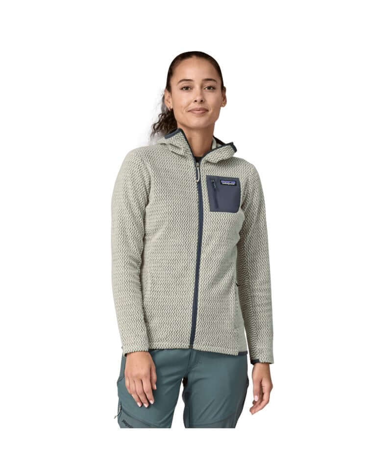 Women's R1 Air Full - Zip Hoody in Wool White | Patagonia Bend