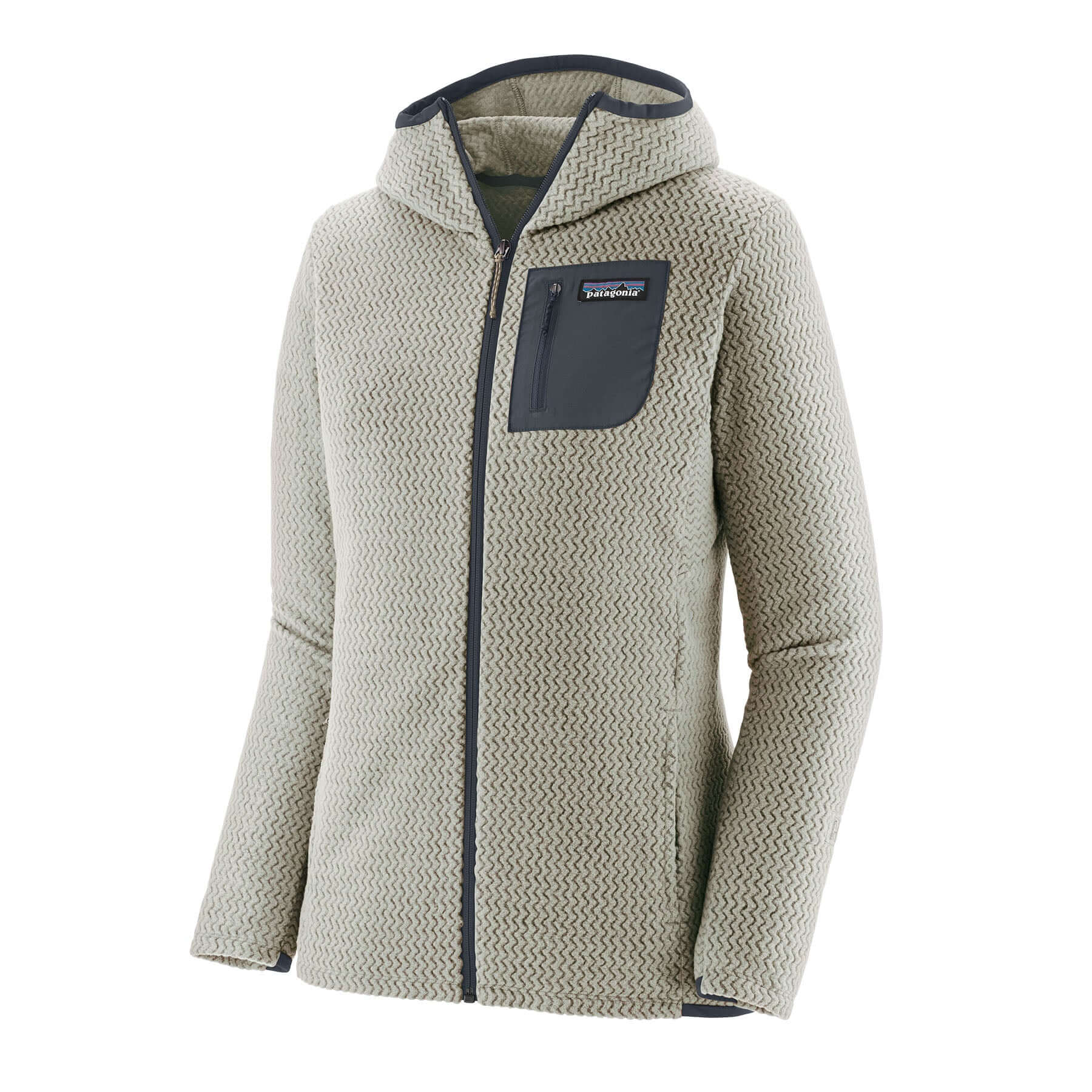 Women's R1 Air Full - Zip Hoody in Wool White | Patagonia Bend