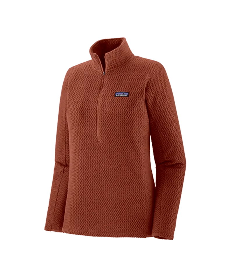 Women's R1 Air Zip Neck in Burnished Red | Patagonia Bend