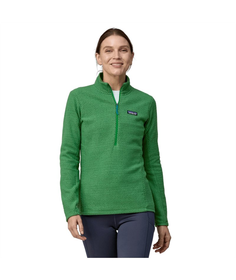 Women's R1 Air Zip Neck in Gather Green | Patagonia Bend