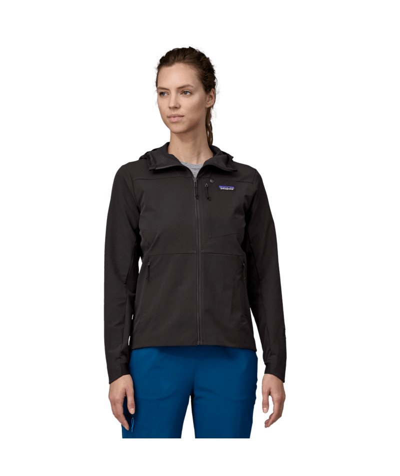 Women's R1 CrossStrata Hoody in BLACK | Patagonia Bend