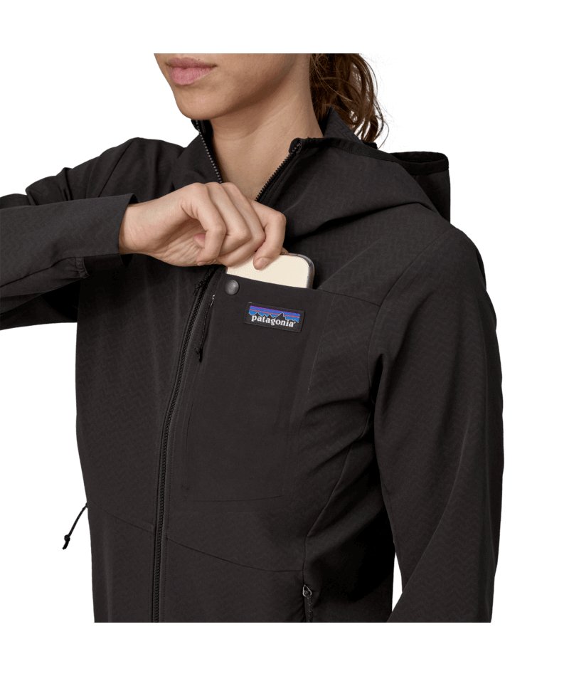 Women's R1 CrossStrata Hoody in BLACK | Patagonia Bend