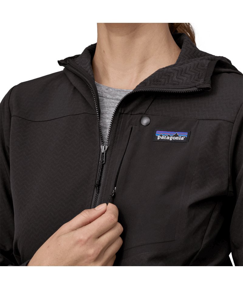 Women's R1 CrossStrata Hoody in BLACK | Patagonia Bend