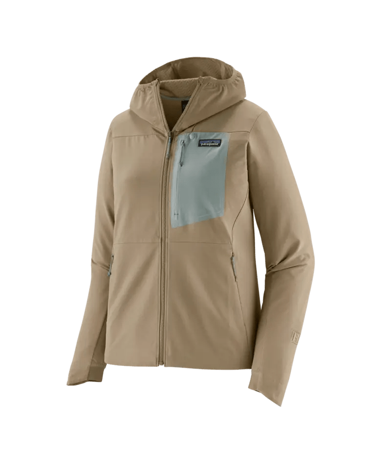 Women's R1® CrossStrata Hoody in Seabird Grey | Patagonia Bend