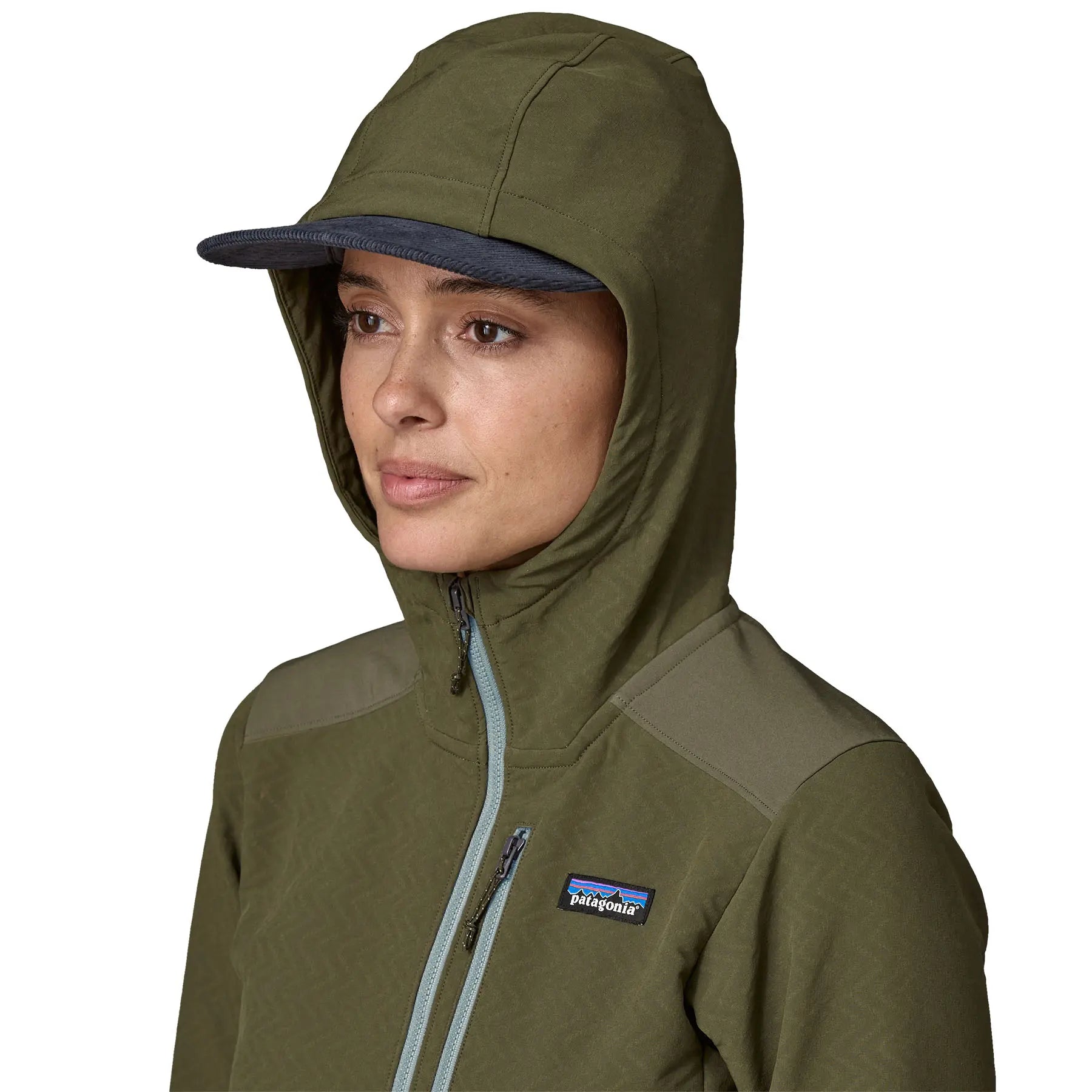 Women's R2 CrossStrata Pullover in Pine Needle Green | Patagonia Bend