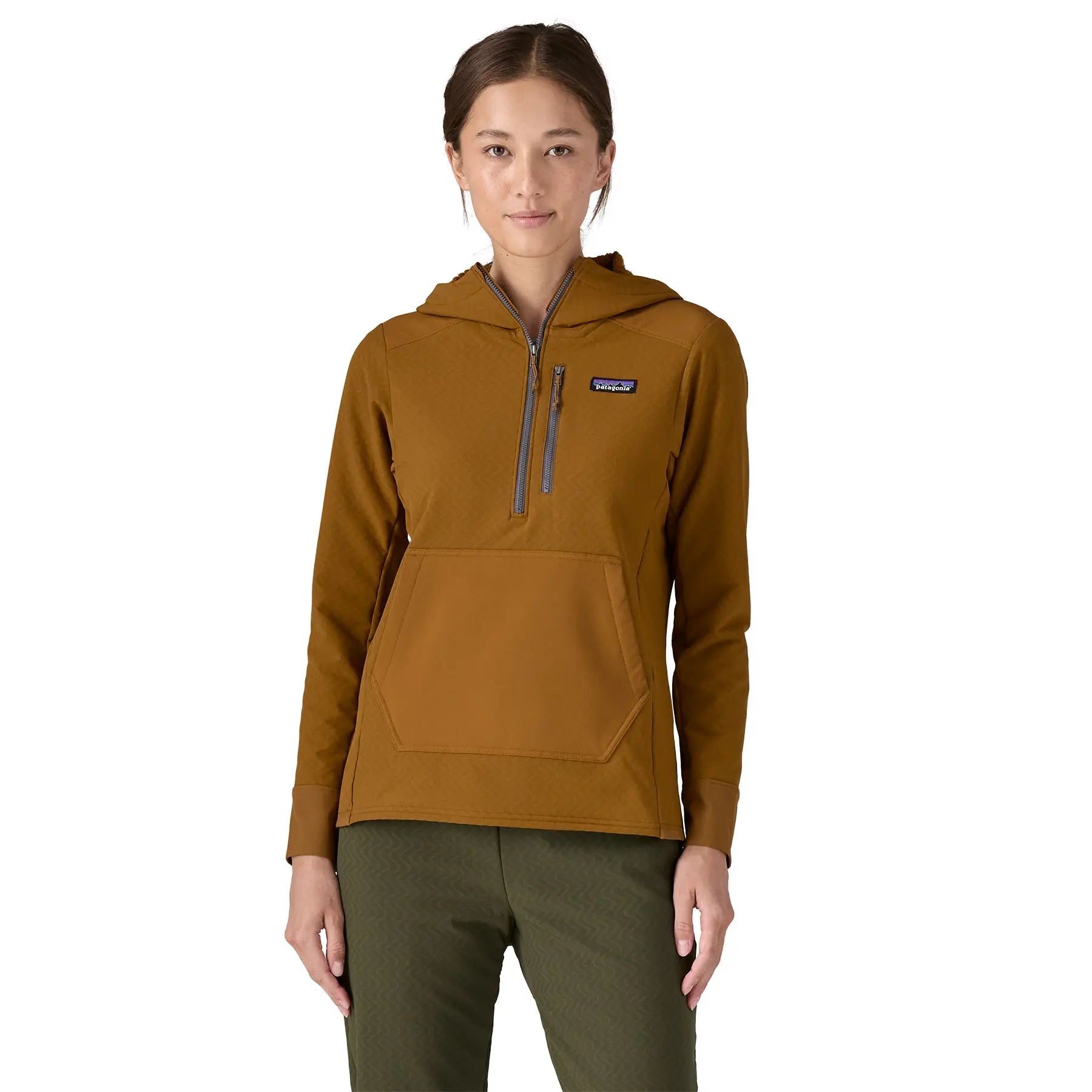 Women's R2 CrossStrata Pullover in Shelter Brown | Patagonia Bend