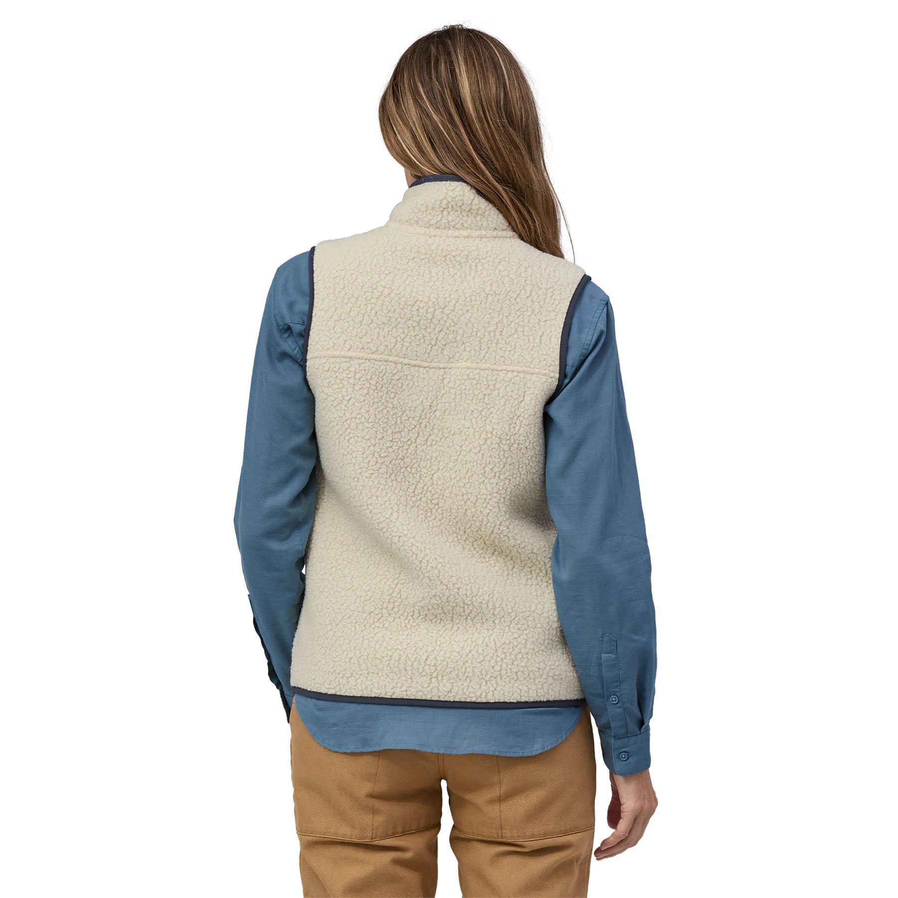 Women's Retro Pile Vest in Pelican | Patagonia Bend