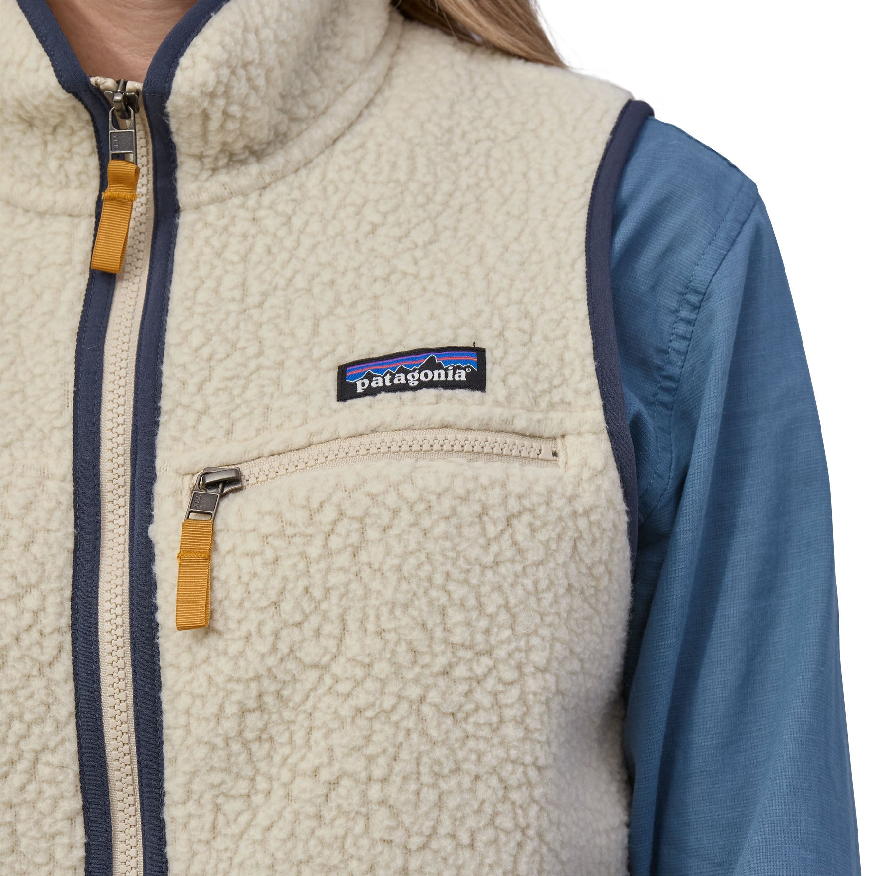 Women's Retro Pile Vest in Pelican | Patagonia Bend