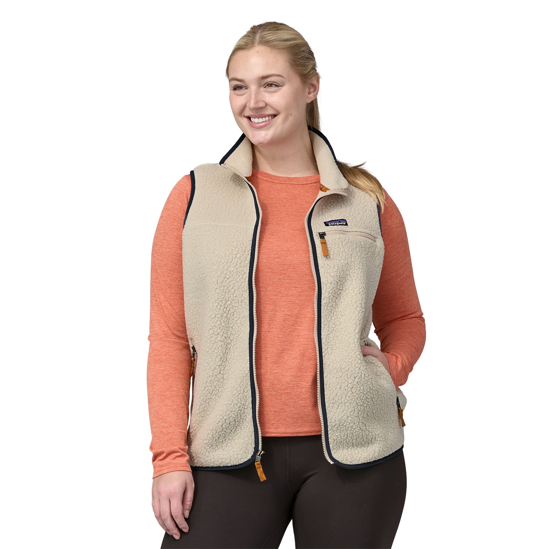 Women's Retro Pile Vest in Pelican | Patagonia Bend