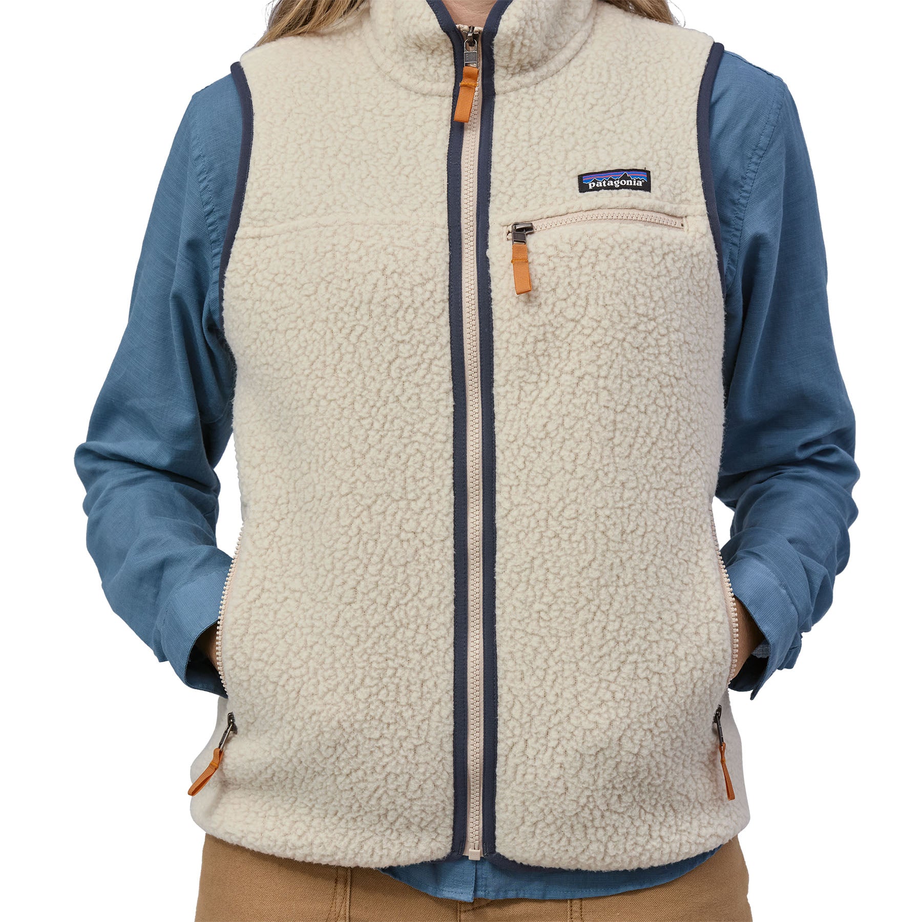 Women's Retro Pile Vest in Pelican | Patagonia Bend