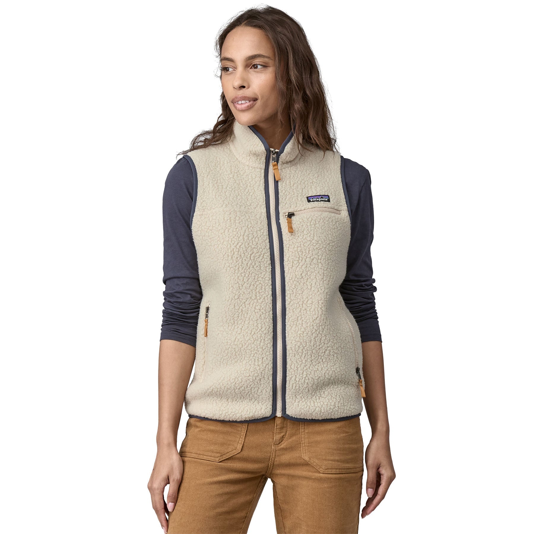 Women's Retro Pile Vest in Pelican | Patagonia Bend