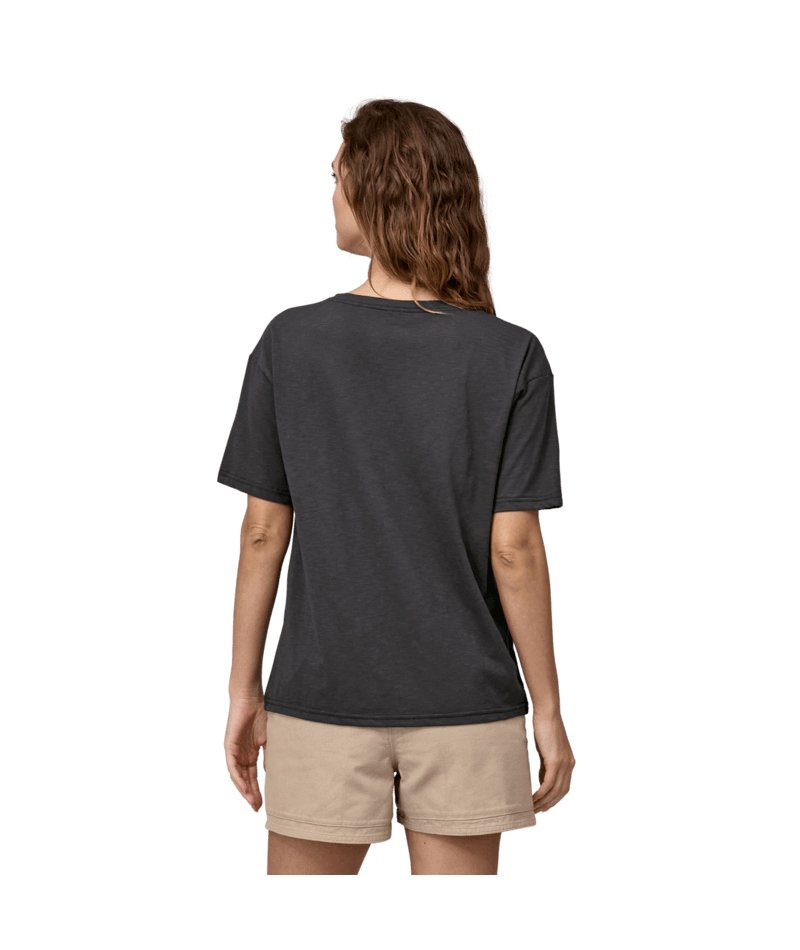 Women's Short Sleeve Mainstay Top in Ink Black | Patagonia Bend