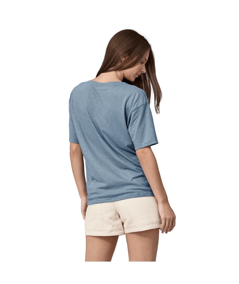 Women's Short Sleeve Mainstay Top in Light Plume Grey | Patagonia Bend