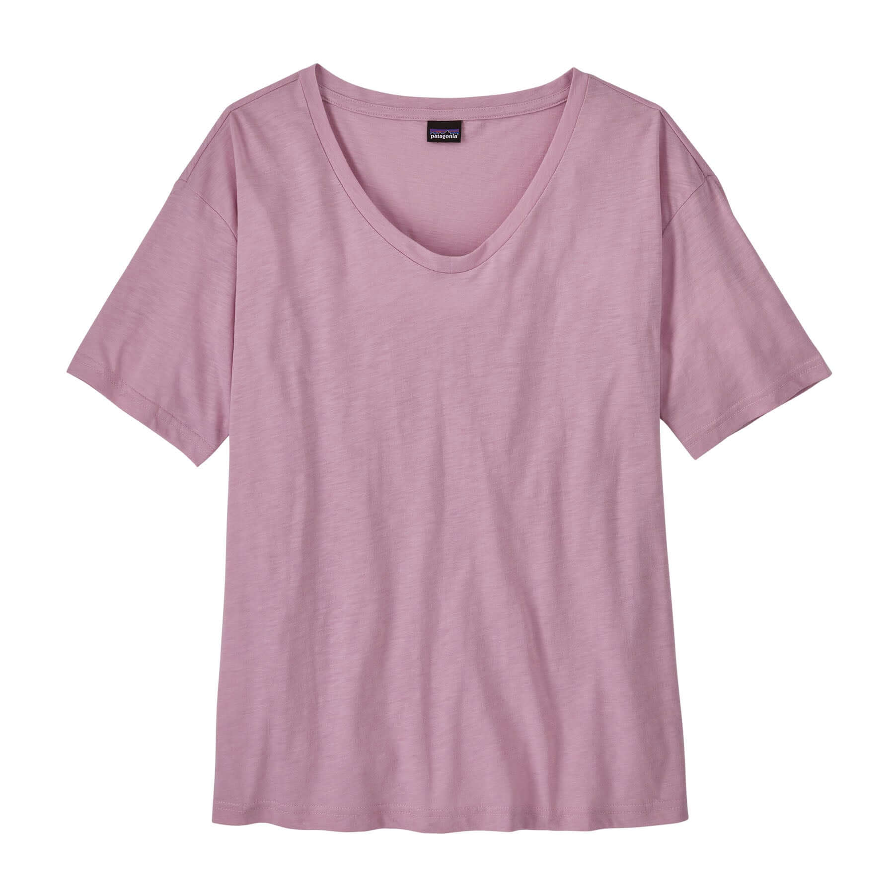 Women's Short Sleeve Mainstay Top in Milkweed Mauve | Patagonia Bend