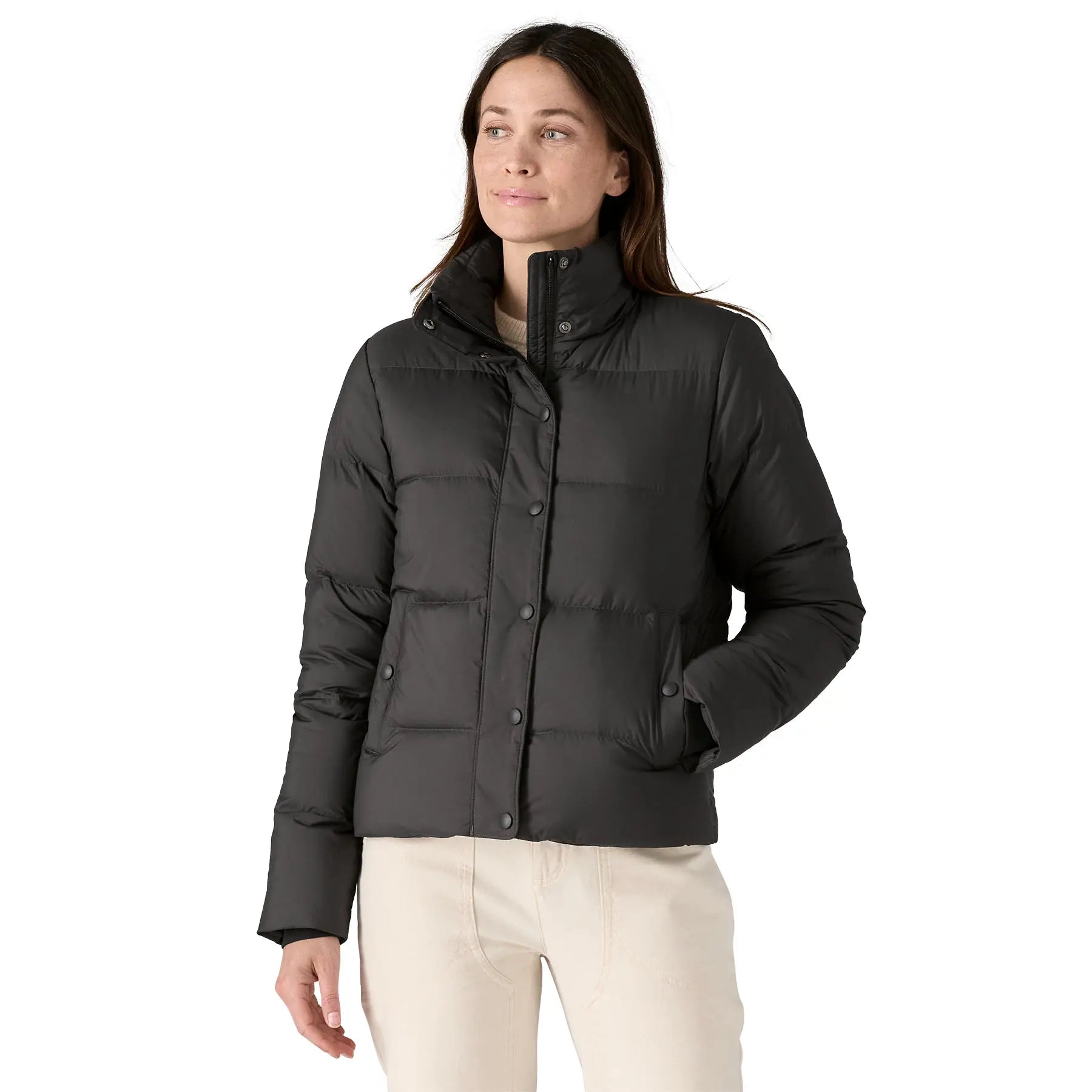 Women's Silent Down Jacket in Black | Patagonia Bend