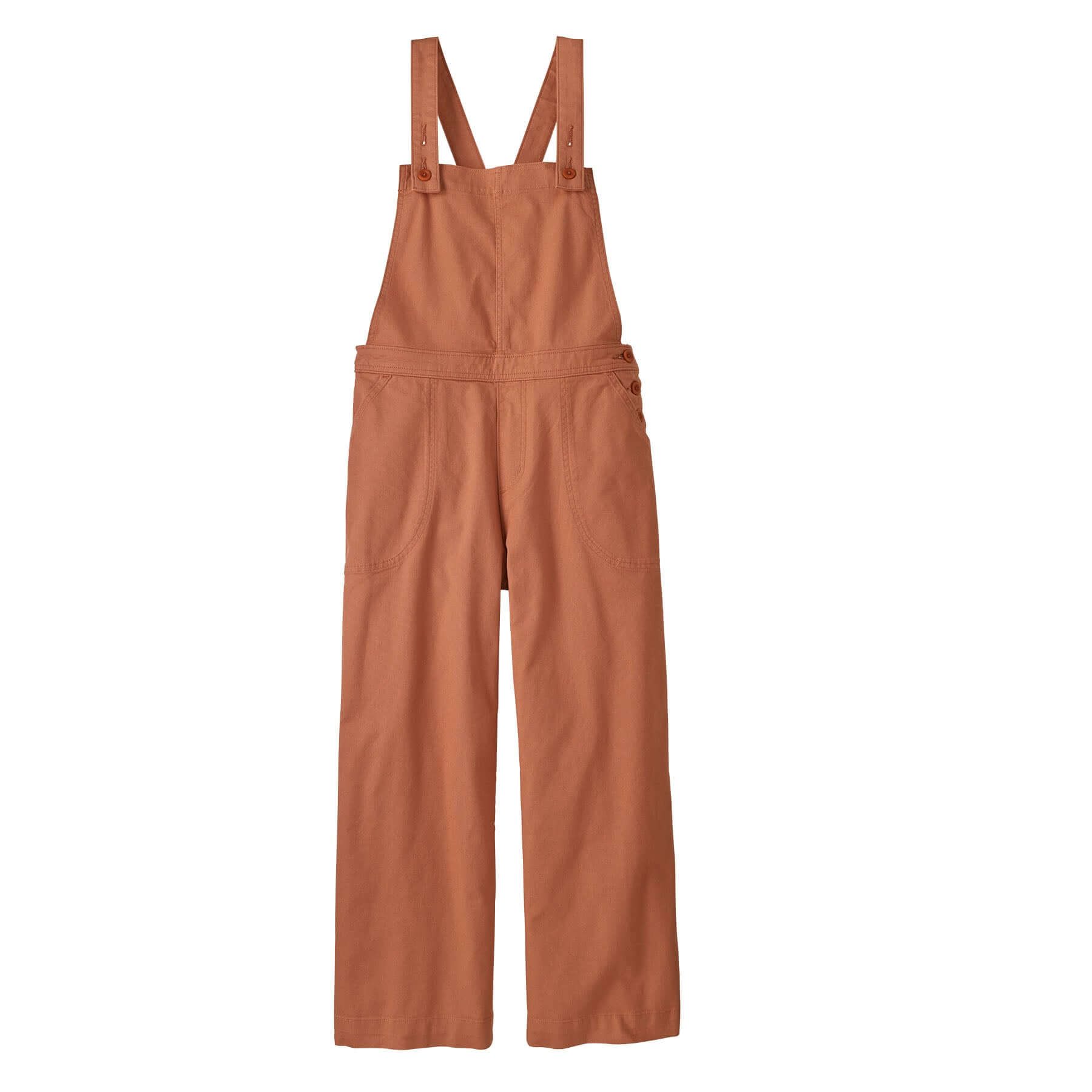 Women's Stand Up Cropped Overalls in Sienna Clay | Patagonia Bend
