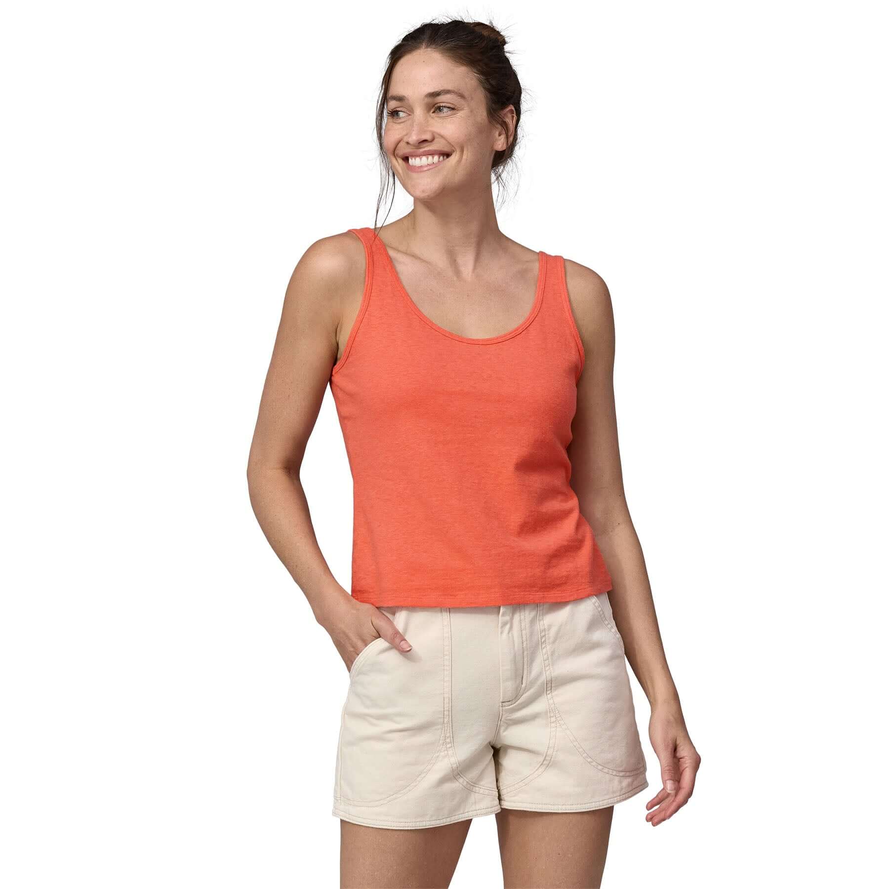 Women's Trail Harbor Tank in Coho Coral | Patagonia Bend