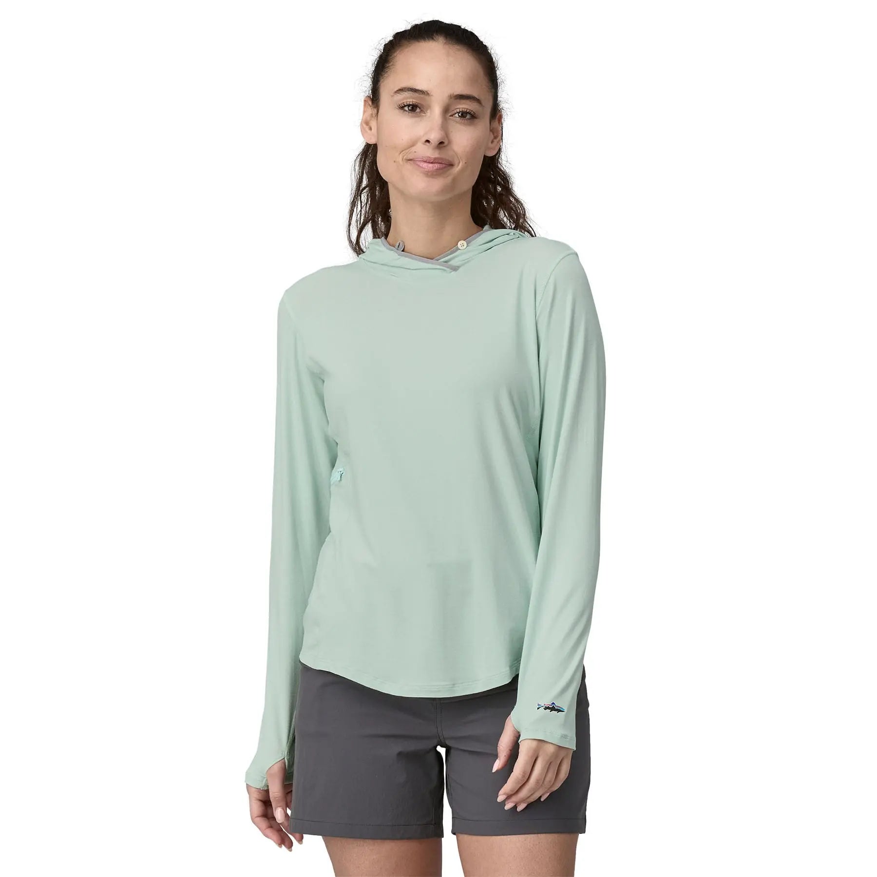 Women's Tropic Comfort Natural Hoody in Wispy Green | Patagonia Bend