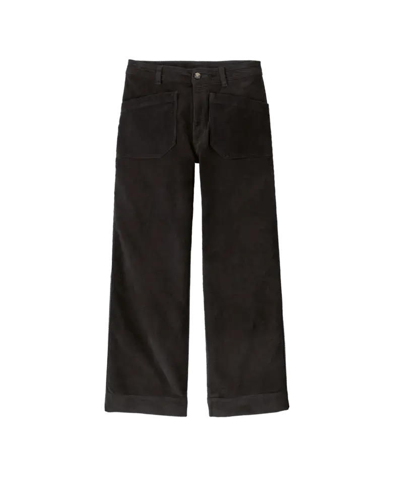 Women's Wide Leg Cord Pants in Ink Black | Patagonia Bend