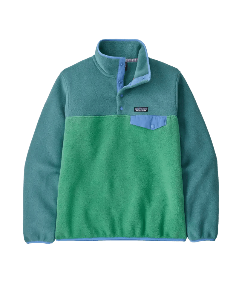 W's LW Synch Snap - T Pullover in Heartleaf Green | Patagonia Bend